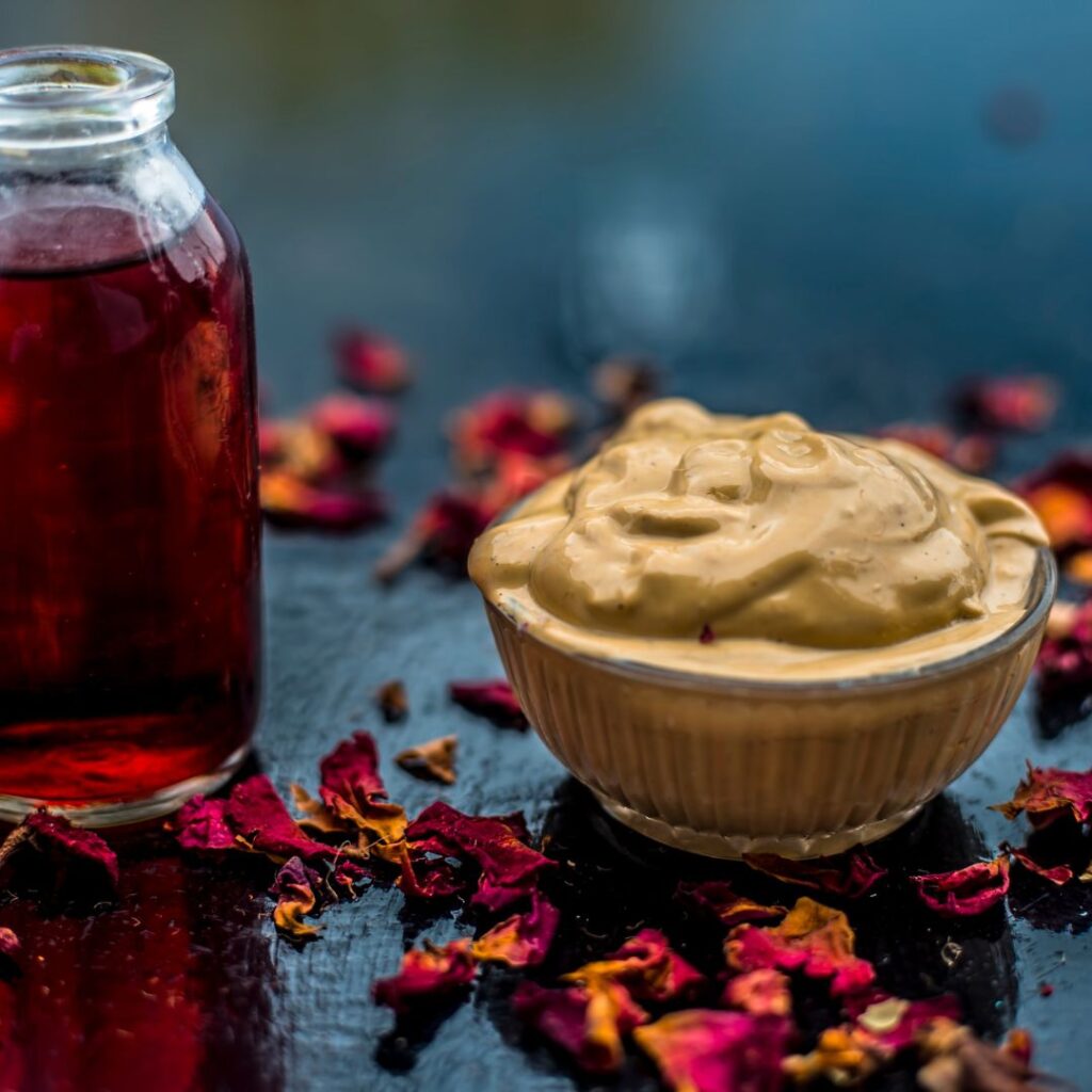 Multani Mitti for Pimples: with rose water