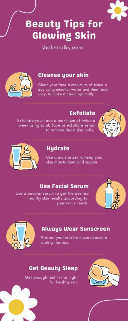 Beauty tips for glowing skin