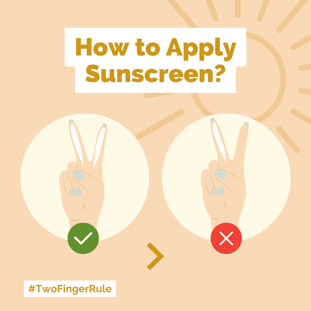 How to apply sunscreen
