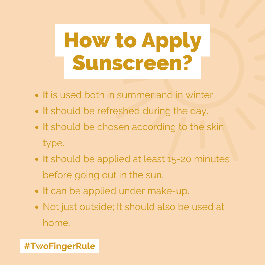 How to apply sunscreen